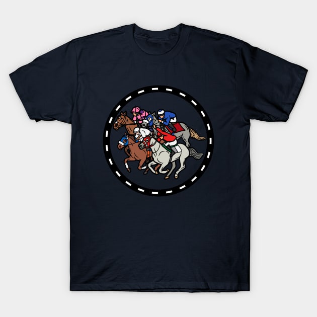 Horse Race Final Sprint T-Shirt by PrintPactFul